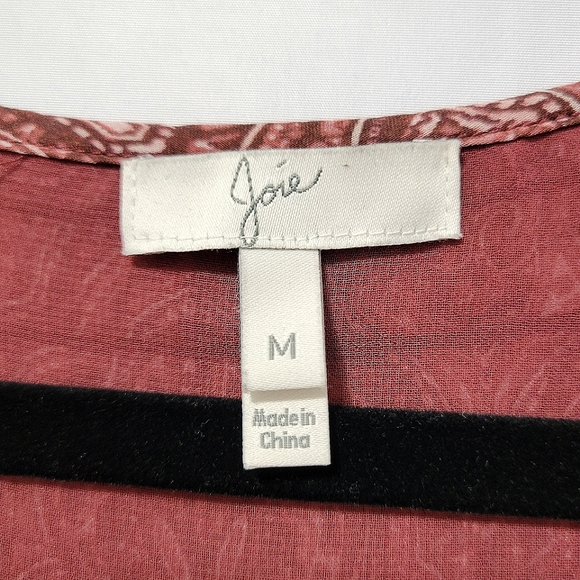 Joie Snow Port Wine Silk Paisley Boho mini dress Whimsical Forestfairy Grunge - Picture 4 of 11